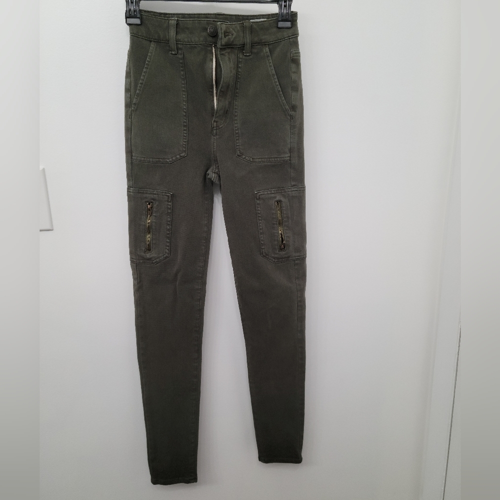 Army Green Highest Rise Jegging